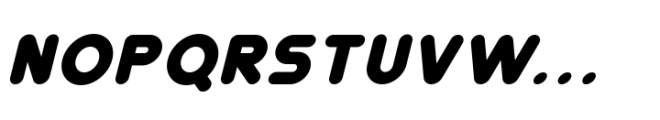 Bubble Fantasy Italic Font UPPERCASE