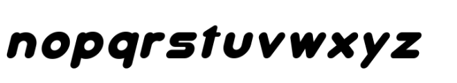 Bubble Fantasy Italic Font LOWERCASE