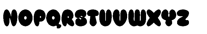 Bubble Foam Font LOWERCASE