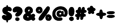 Bubble Hugshy Font OTHER CHARS