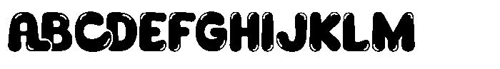 Bubble Tirga Bubble Font UPPERCASE