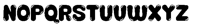 Bubble Tirga Bubble Font UPPERCASE