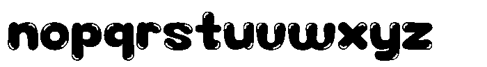 Bubble Tirga Bubble Font LOWERCASE