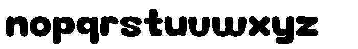 Bubble Tirga Regular Font LOWERCASE