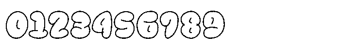Bubble Wink Outline Font OTHER CHARS
