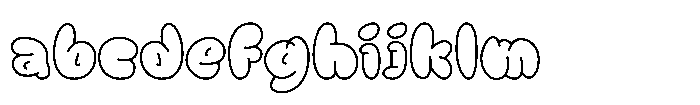 Bubble Wink Outline FONT