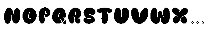 Bubble Wink Regular Font UPPERCASE