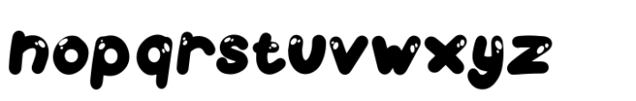 Bubble World Regular Font LOWERCASE