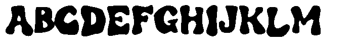 Bubblies Coba Font UPPERCASE