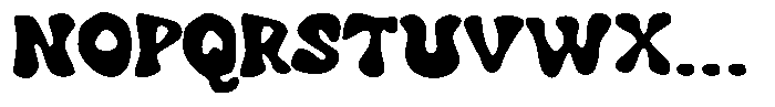 Bubblies Coba Font UPPERCASE