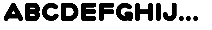 Bubblio Glaze Black Font UPPERCASE