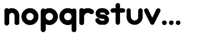 Bubblio Glaze Black Font LOWERCASE