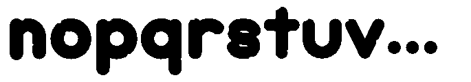 Bubblio Glaze Blue Font LOWERCASE