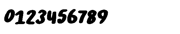 Bubbly Bear Italic Font OTHER CHARS