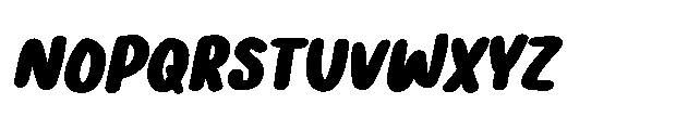 Bubbly Bear Italic Font UPPERCASE