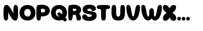 Bubbonic Font UPPERCASE