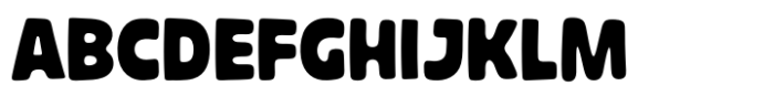 Bublah Font UPPERCASE