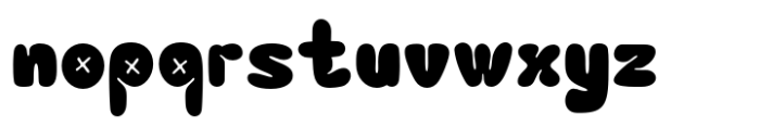 Bublora Font LOWERCASE