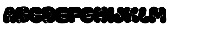 Bubly Puffy Black Font UPPERCASE
