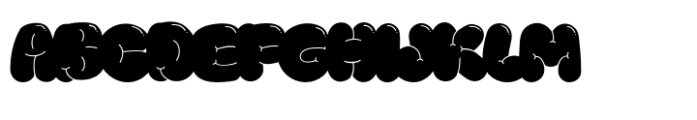 Bubly Puffy Regular Font UPPERCASE