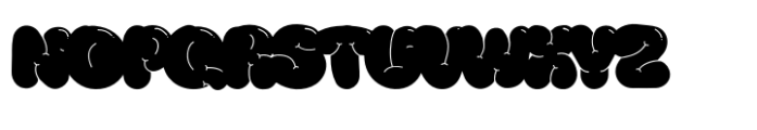Bubly Puffy Regular Font UPPERCASE