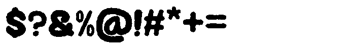 Bubu Rough Font OTHER CHARS