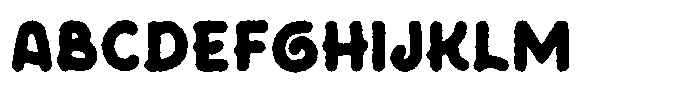 Bubu Rough Font UPPERCASE