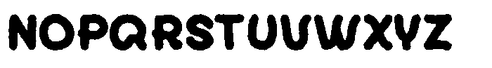 Bubu Rough Font UPPERCASE