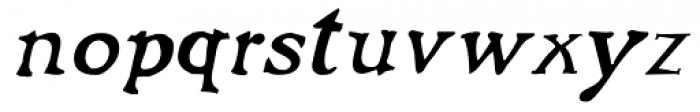 Buccaneer Italic Font LOWERCASE