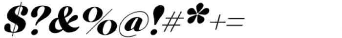 Buche Black Italic Font OTHER CHARS