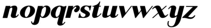 Buche Black Italic Font LOWERCASE