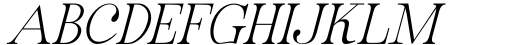 Buche Thin Italic Font UPPERCASE