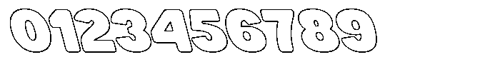 Buchi Sans Outline Backslant Font OTHER CHARS