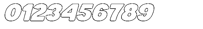Buchi Sans Outline SLant Font OTHER CHARS