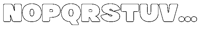 Buchi Sans Outline Font UPPERCASE