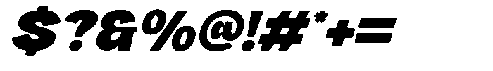 Buchi Sans Slant Font OTHER CHARS