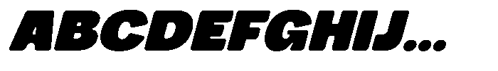 Buchi Sans Slant Font UPPERCASE