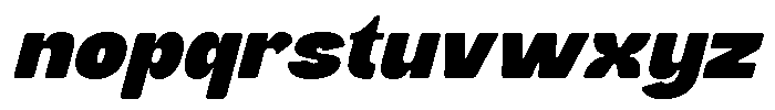 Buchi Sans Slant Font LOWERCASE