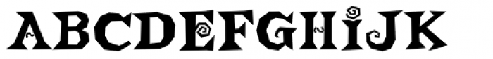 Buckethead Font UPPERCASE