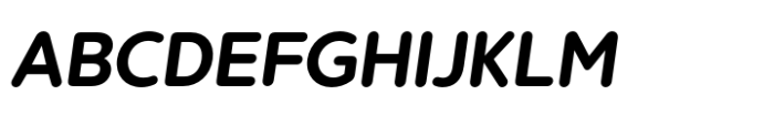 Buckin Demi Bold Oblique Font UPPERCASE