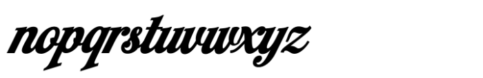 Bucklane Script Bold Italic Font LOWERCASE