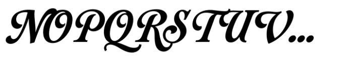 Bucklane Script Bold Font UPPERCASE