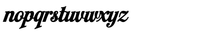 Bucklane Script Bold Font LOWERCASE