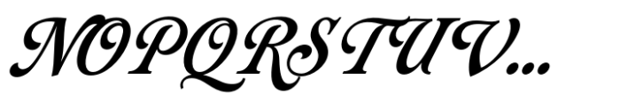 Bucklane Script Italic Font UPPERCASE