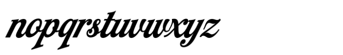 Bucklane Script Italic Font LOWERCASE