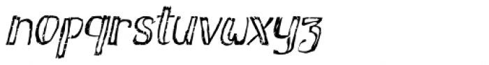 Buckthorn Hollow Italic Font LOWERCASE