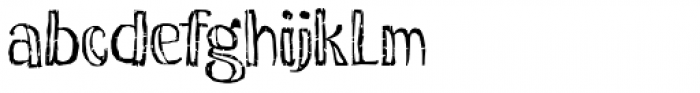 Buckthorn Hollow Regular Font LOWERCASE