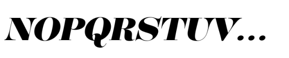 Budinger Modern Display Black Italic Font UPPERCASE