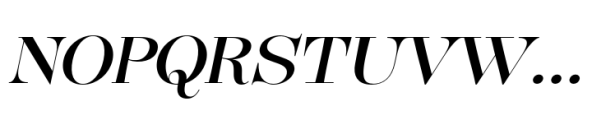 Budinger Modern Display Regular Italic Font UPPERCASE