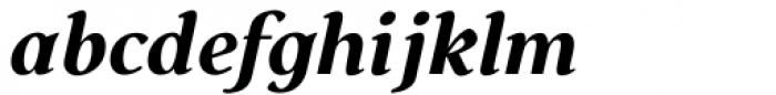 Budinger Oldstyle Bold Italic Font LOWERCASE